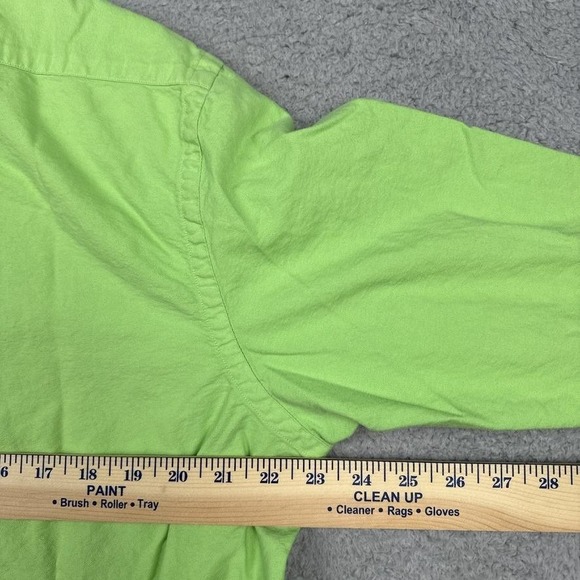 Ralph Lauren Shirt Mens Large Green Button Up Long Sleeve Pony Logo Casual - Picture 11 of 13